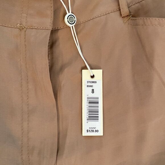 NWT Max Studio size 8 pants 85% rayon, 15%, polyester, side pockets, tan - Picture 8 of 13
